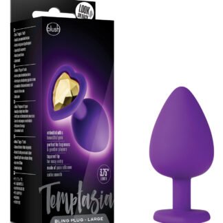 Blush Temptasia Bling Plug w/Gem Small - Purple