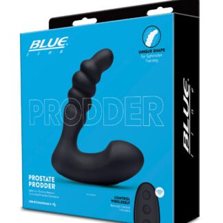 Blue Line Vibrating Prostate Prodder w/Remote - Black