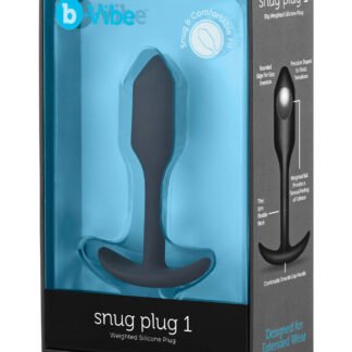 b-Vibe Weighted Snug Plug 1 - 55 g Black