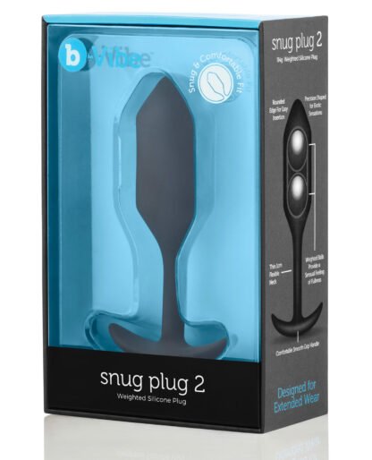 b-Vibe Weighted Snug Plug 2 - 114 g Black