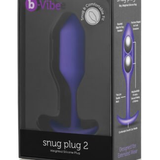 b-Vibe Weighted Snug Plug 2 - 114 g Purple