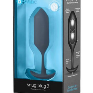 b-Vibe Weighted Snug Plug 3 - 180 g Black