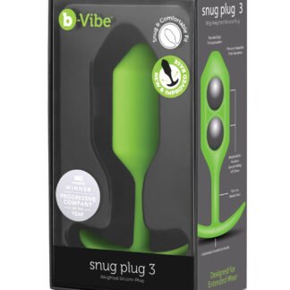 b-Vibe Weighted Snug Plug 3 - 180 g Lime
