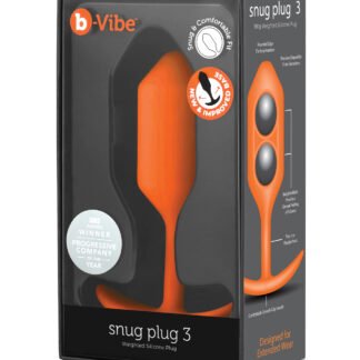 b-Vibe Weighted Snug Plug 3 - 180 g Orange