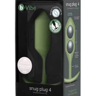 b-Vibe Weighted Snug Plug 4 - 256 g Army