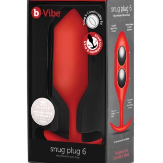 b-Vibe Weighted Snug Plug 6 - 515 g Red