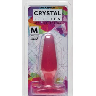 Crystal Jellies Butt Plug - Medium Pink