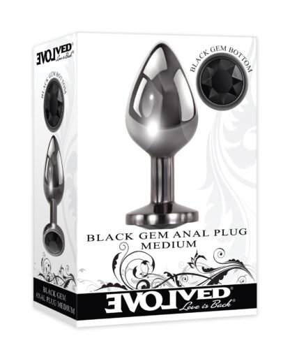 Evolved Black Gem Anal Plug - Medium