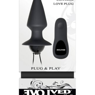 Evolved Plug & Play Remote Anal Plug - Black