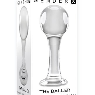 Gender X The Baller  Glass Plug - Clear