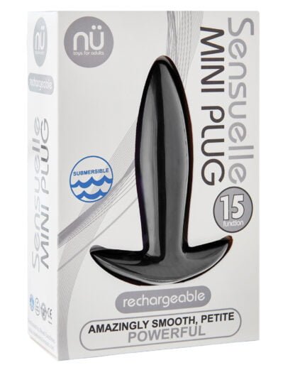 Nu Sensuelle Mini Butt Plug - Black