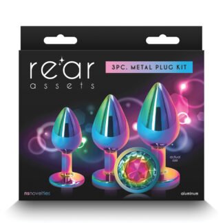Rear Assets Rainbow Gem Anal Trainer Kit - Multi Color