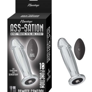 Ass-sation Remote Vibrating Metal Anal Ecstasy - Silver