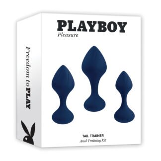 Playboy Pleasure Tail Trainer Anal Training Kit - Navy