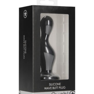 Shots Ouch Wave Butt Plug - Black