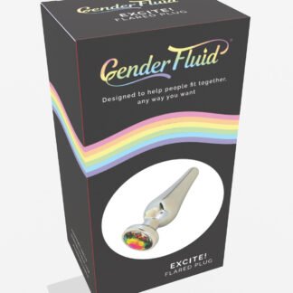 Gender Fluid Excite! Flared Plug - Silver