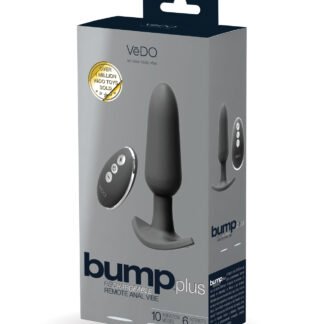 VeDO Bump Plus Rechargeable Remote Control Anal Vibe - Just Black