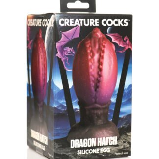 Creature Cocks Dragon Hatch Silicone Egg - Large Multi Color