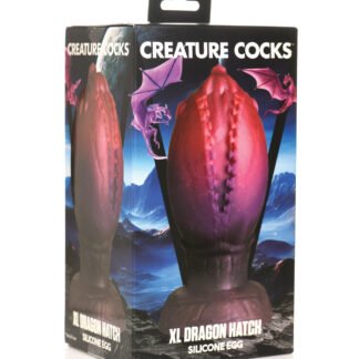 Creature Cocks Dragon Hatch Silicone Egg - XL Multi Color