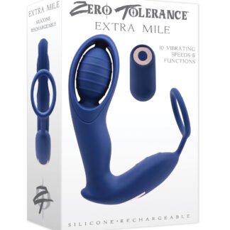 Zero Tolerance Extra Mile C Ring Vibrator - Blue