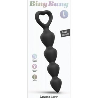 Love to Love Bing Bang Anal Bead - Black Onyx Large