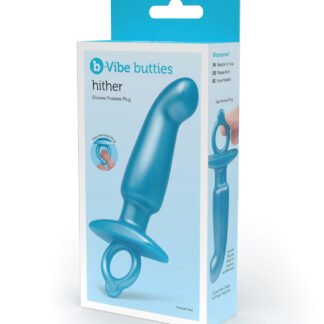 b-Vibe Butties Hither Tapered Prostate Plug - Blue