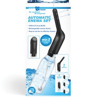 Automatic Travel Enema Set w/2 Nozzles - 350 ml