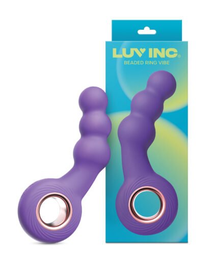 Luv Inc. Beaded Ring Vibrator - Purple